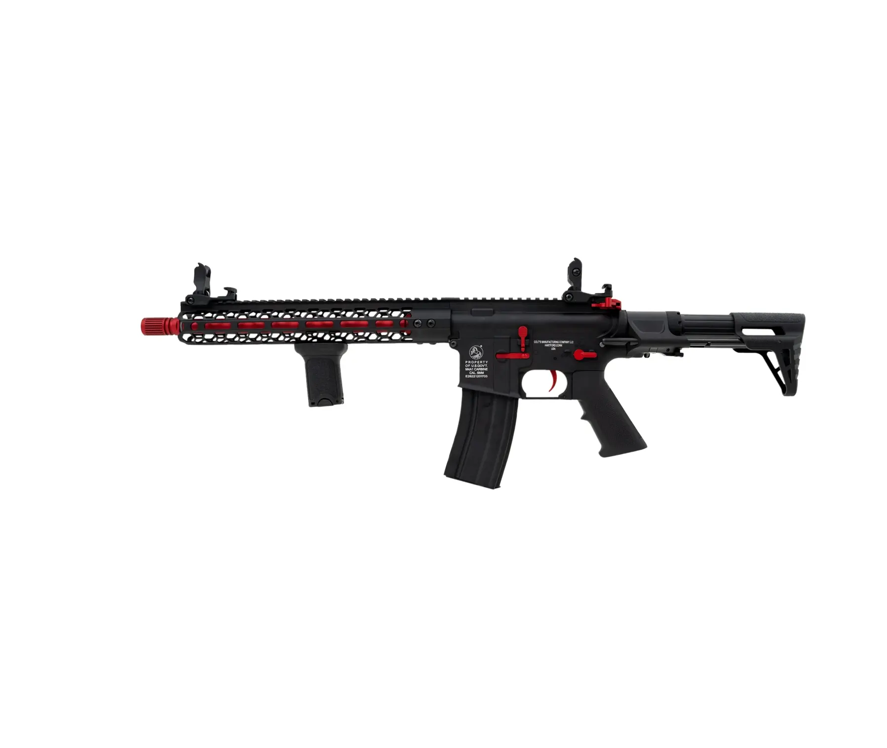 2025-180030 Colt M4 Mike Red AEG 6mm 1J 90R