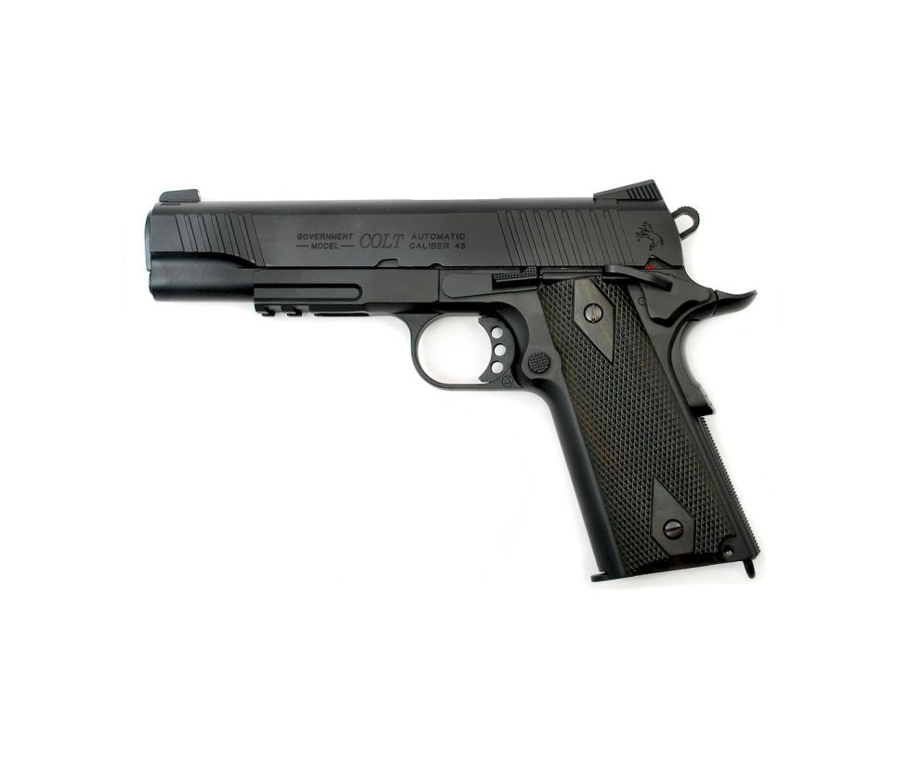 2025-180524 COLT 1911 RAIL GUN BLACKENED CO2 6mm 1J 17R