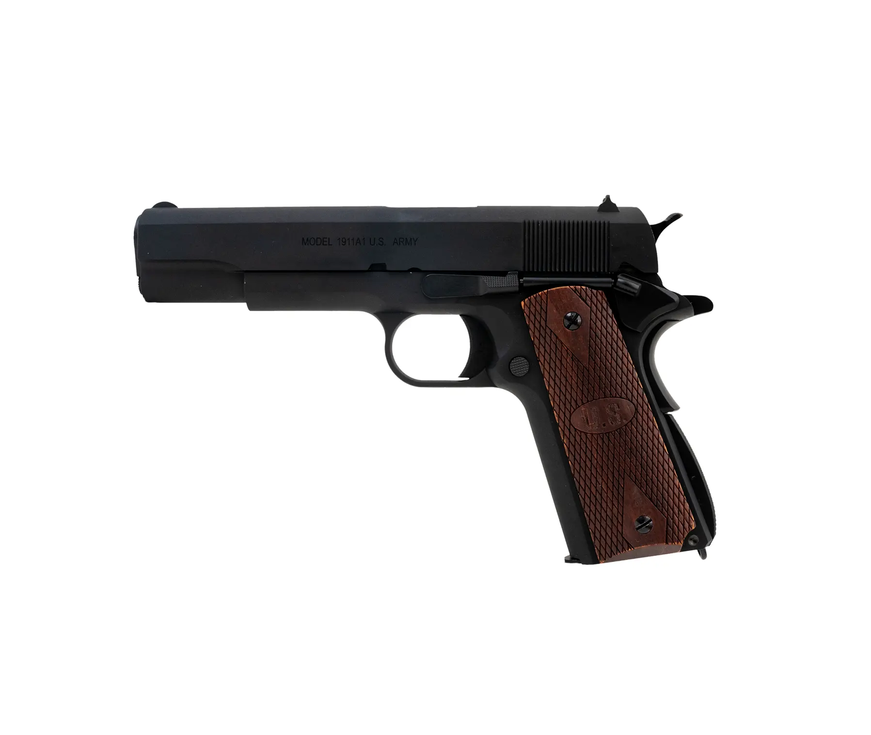 2025-430505 (MATT BLACK WOOD) AO M1911A1 GBB 6mm 1J 15R