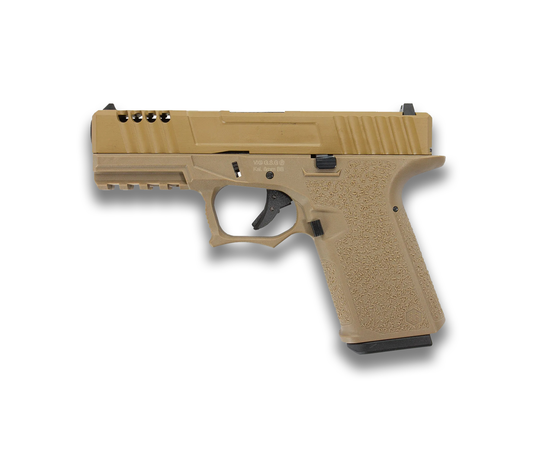 2023-AWCustom VX9101 mod 1 TAN Metal slide GBB